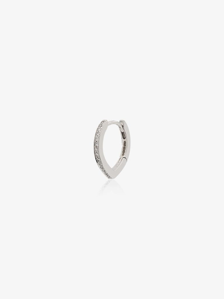 18k White Gold Antifer Diamond Earring