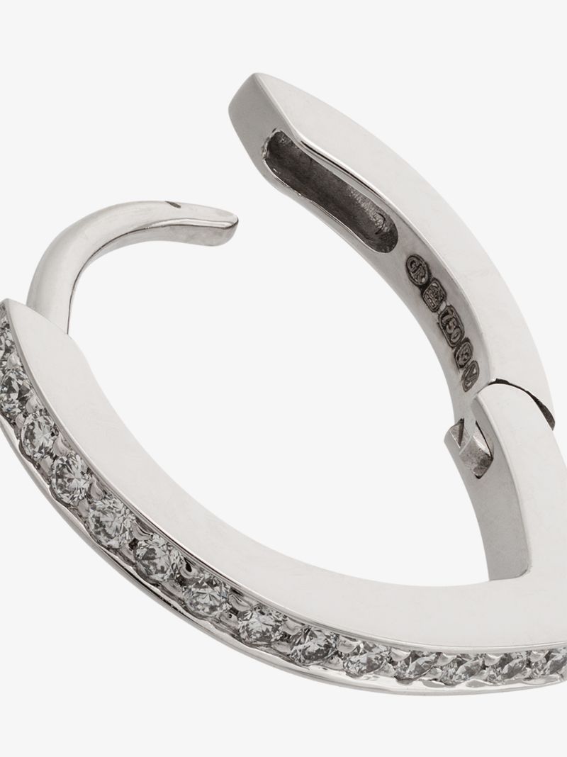 18k White Gold Antifer Diamond Earring