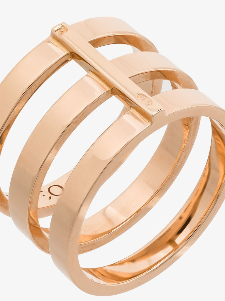 18k Rose Gold Berbere Triple Row Ring