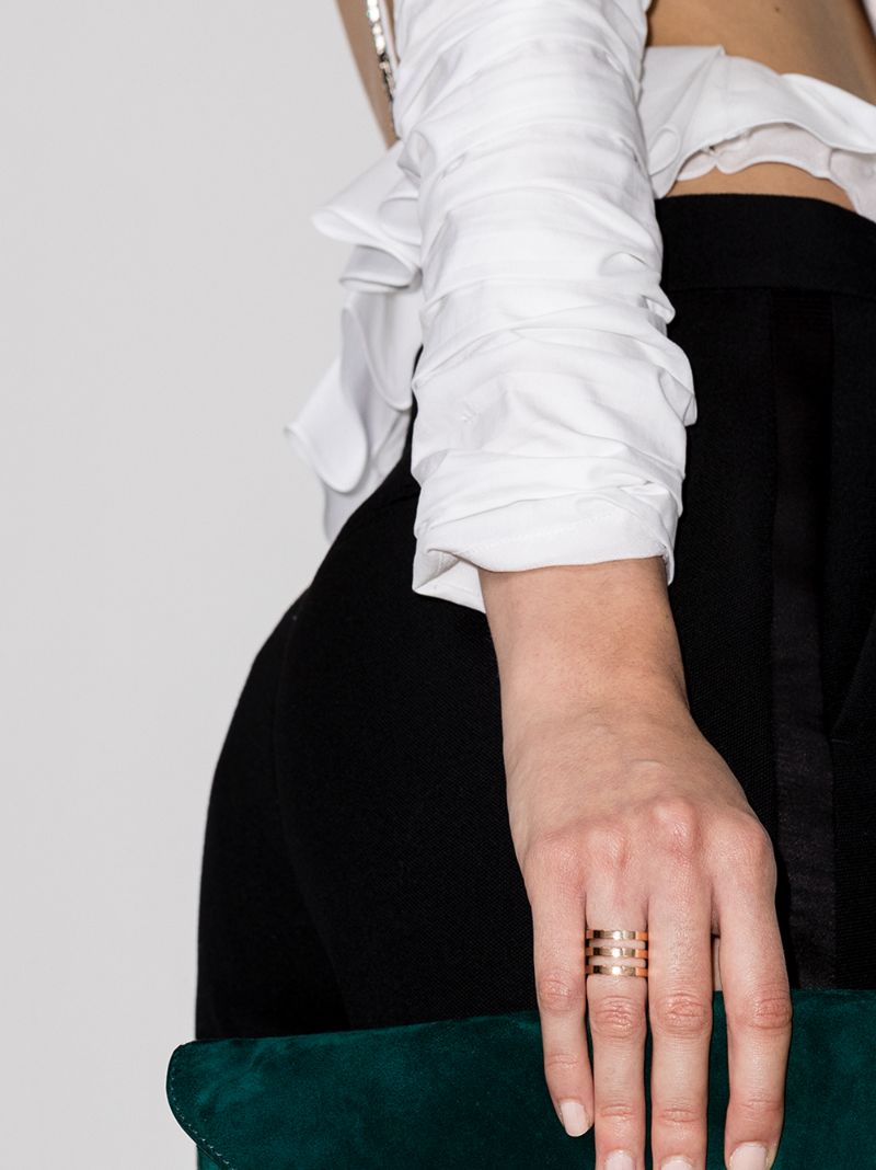 18k Rose Gold Berbere Triple Row Ring