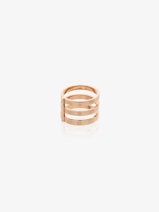 18k Rose Gold Berbere Triple Row Ring