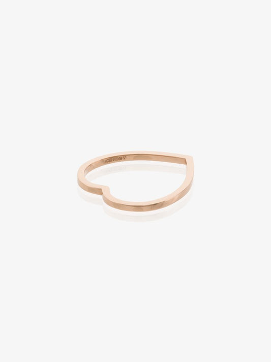 18k Rose Gold Antifer Heart Ring