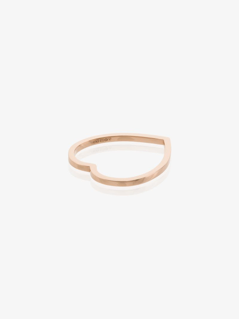 18k Rose Gold Antifer Heart Ring