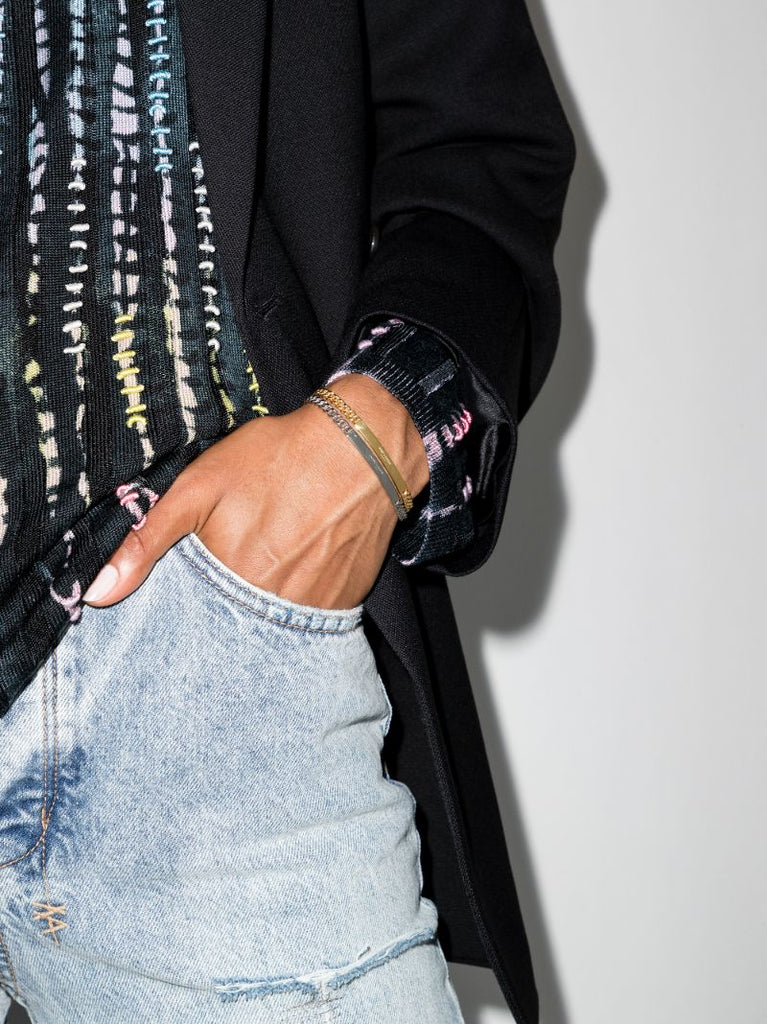 Gold-plated Logo Id Bracelet