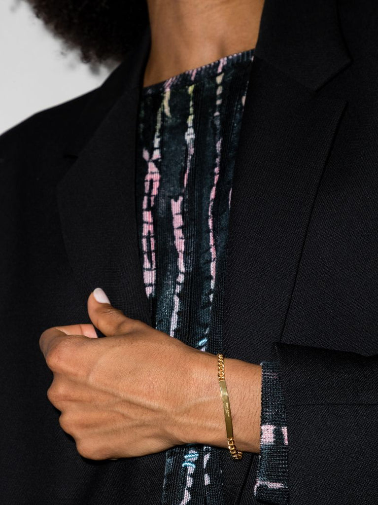 Gold-plated Logo Id Bracelet