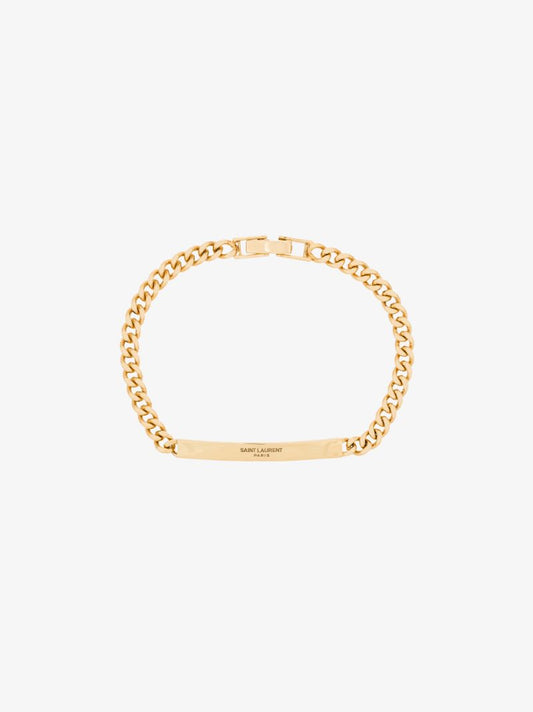 Gold-plated Logo Id Bracelet