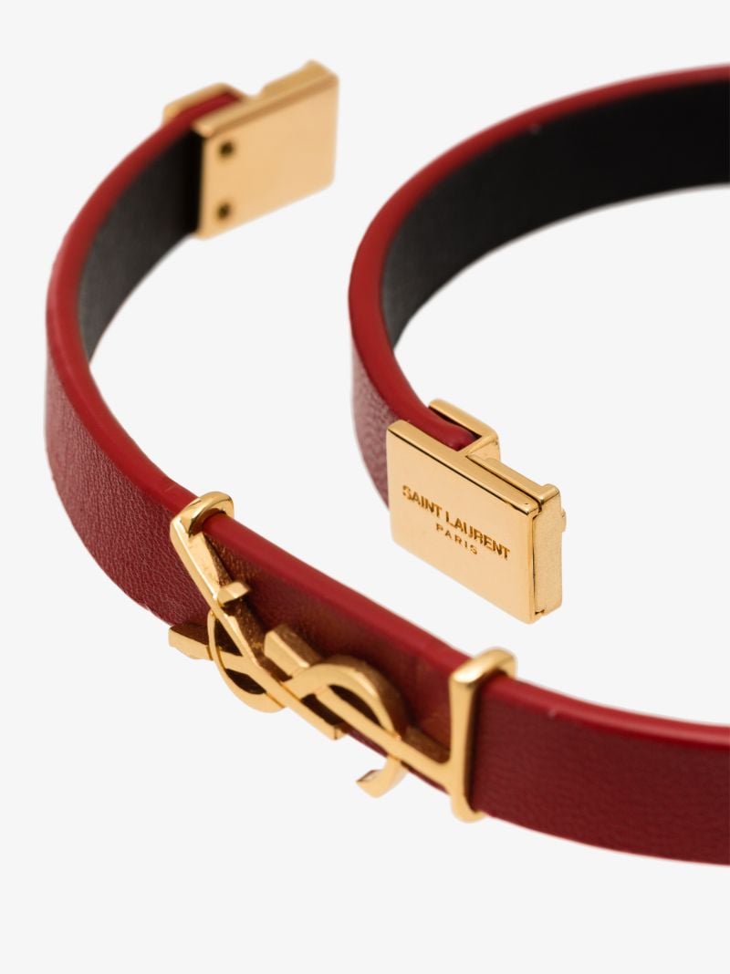 Red Opyum Wrap Leather Bracelet