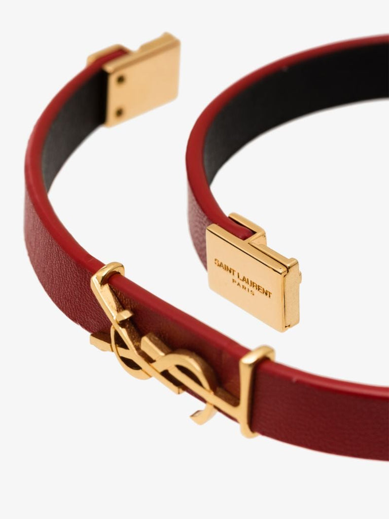 Red Opyum Wrap Leather Bracelet
