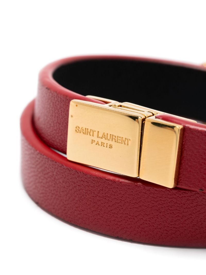 Red Opyum Wrap Leather Bracelet