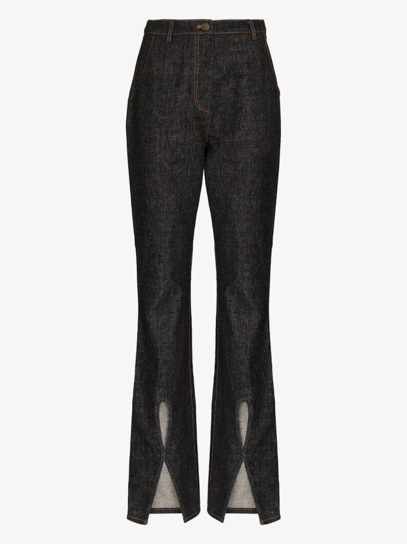 Mattie Cutout Bootcut Jeans