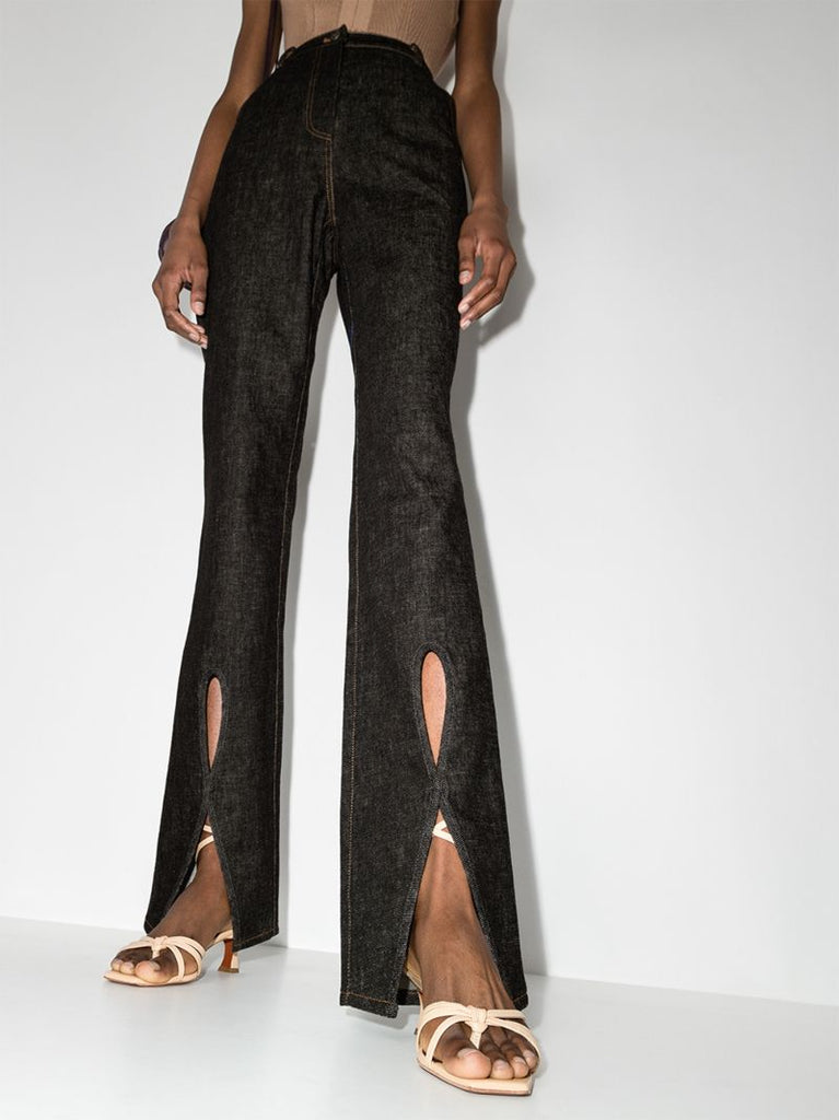 Mattie Cutout Bootcut Jeans