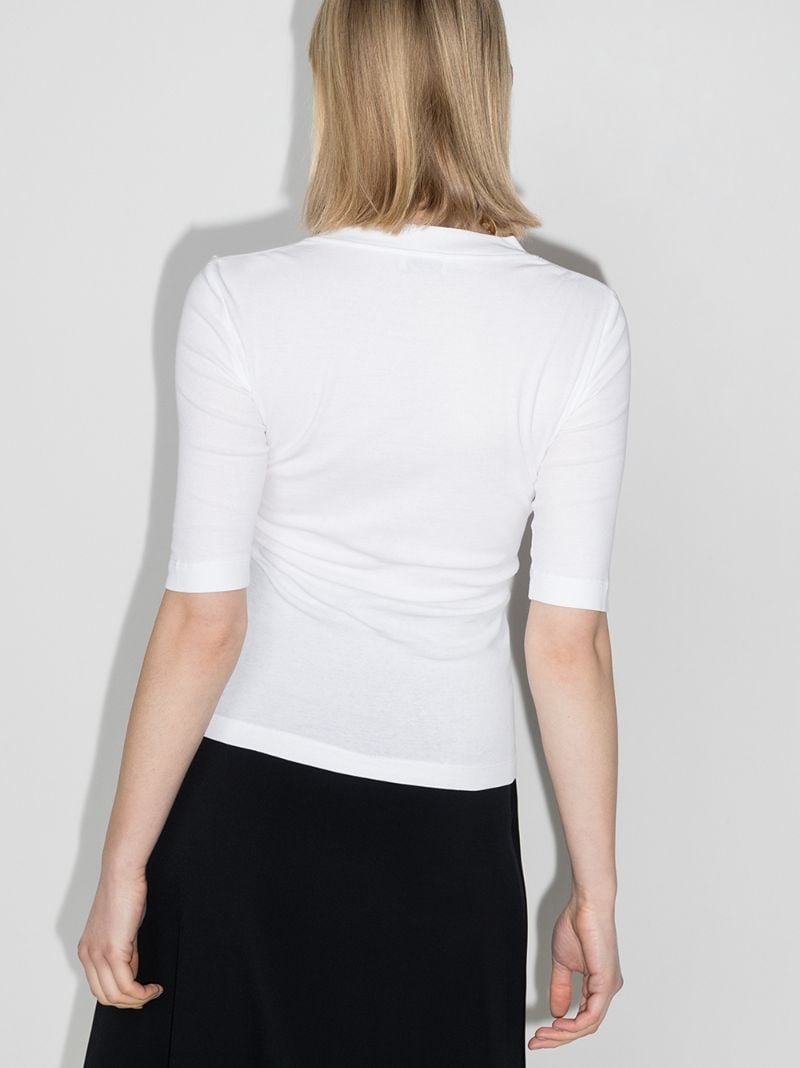 Cropped Sleeve T-shirt