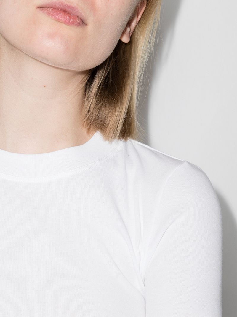 Cropped Sleeve T-shirt