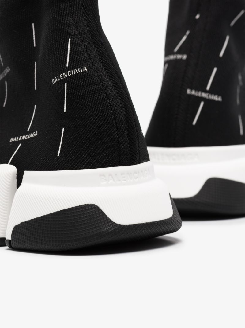 Black Speed 2.0 Logo Print Sneakers
