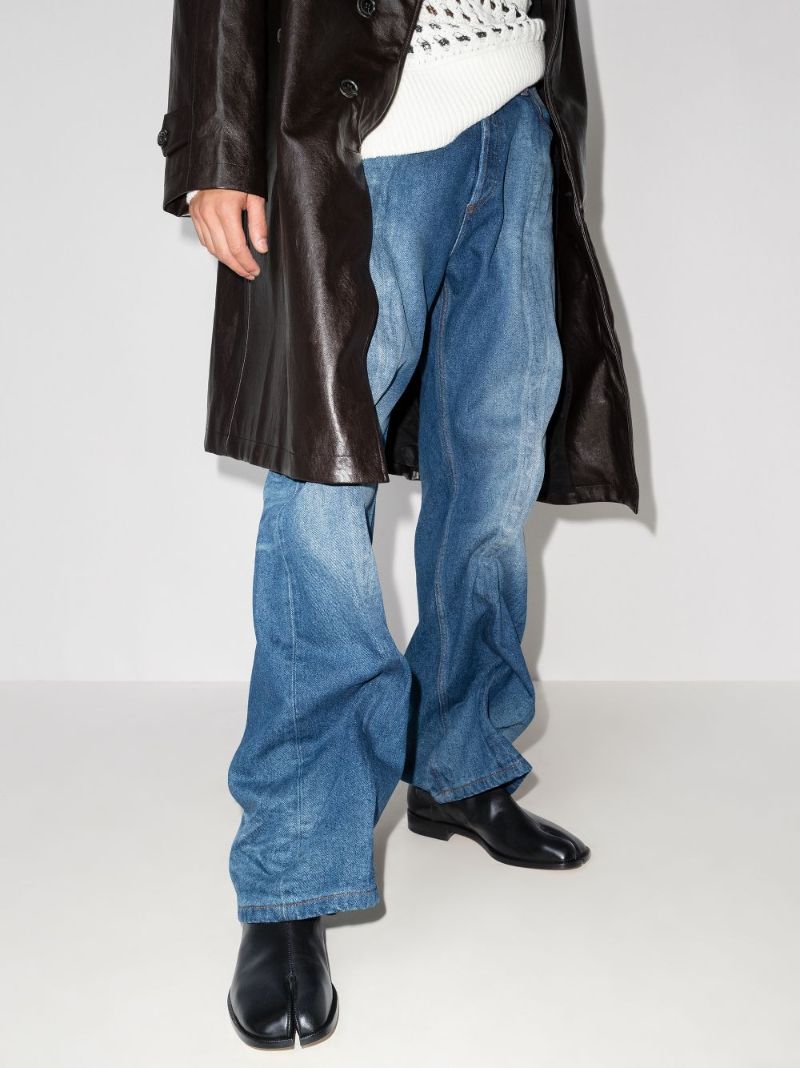 Black Tabi Leather Chelsea Boots