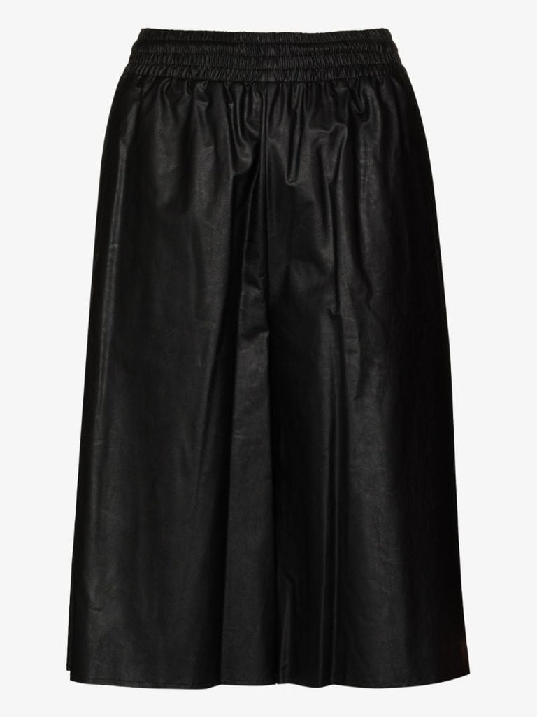 High Waist Faux Leather Shorts