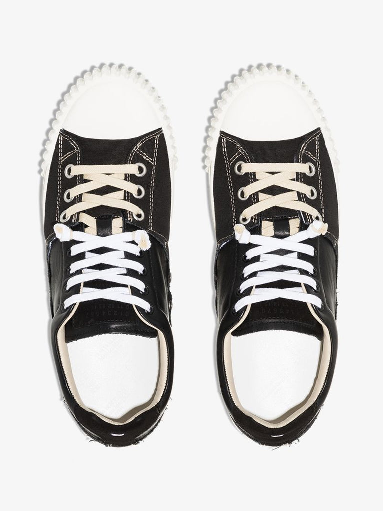 Black Evolution Panelled Sneakers