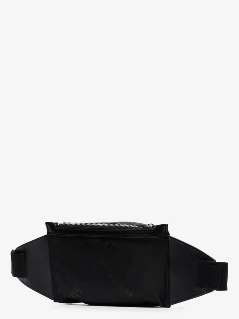Black Four-stitches Small Leather Cross Body Bag