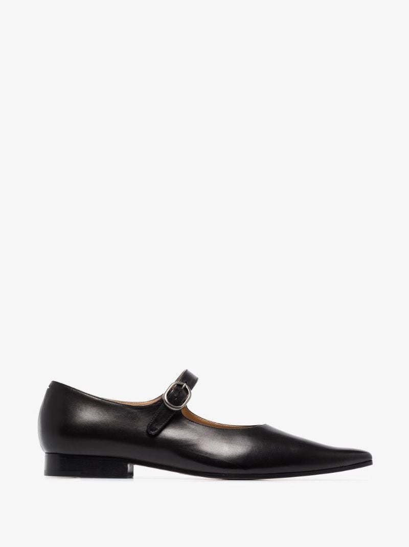 Black Hyperion Leather Mary Jane Shoes