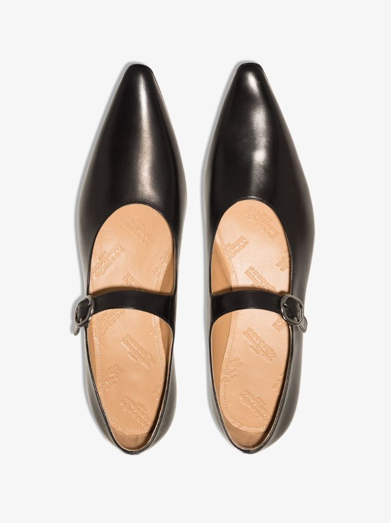 Black Hyperion Leather Mary Jane Shoes