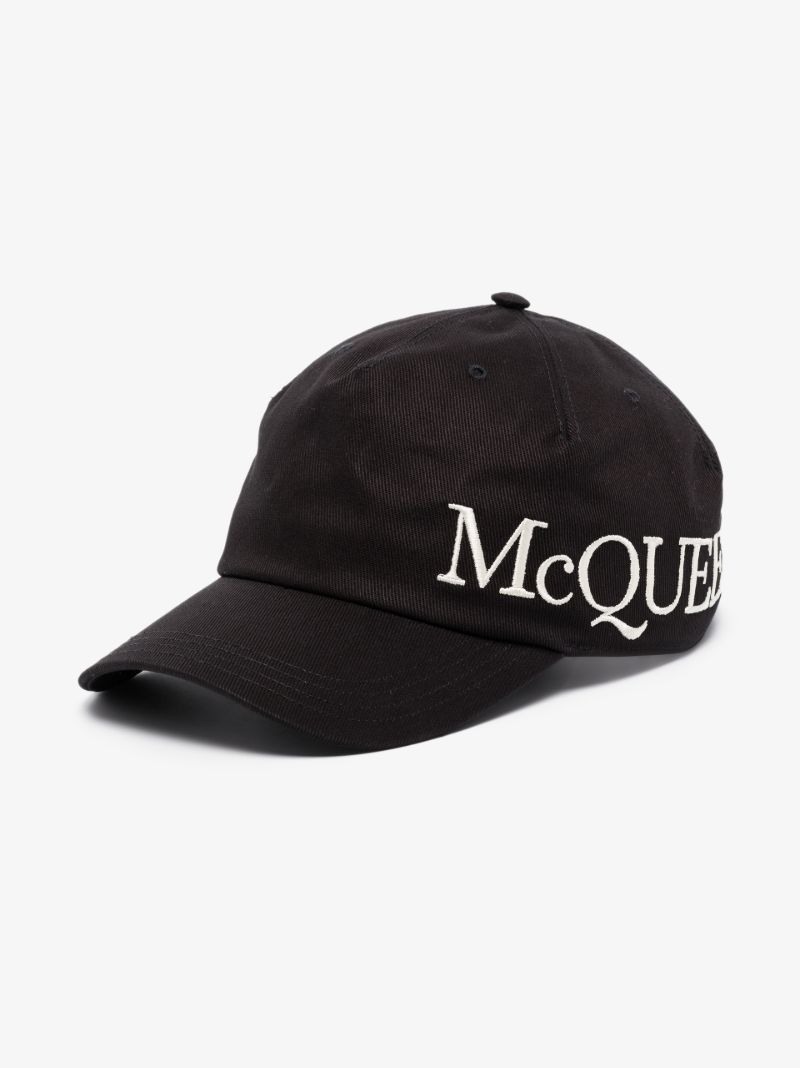 Black Oversized Logo Baseball Cap