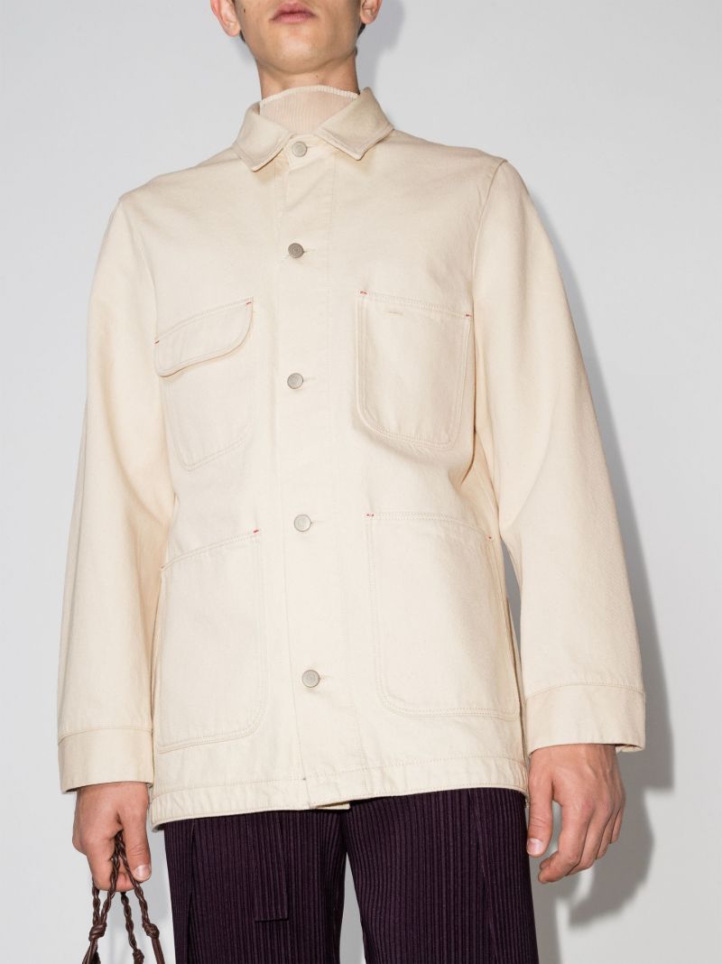 Multi-pocket Buttoned Jacket