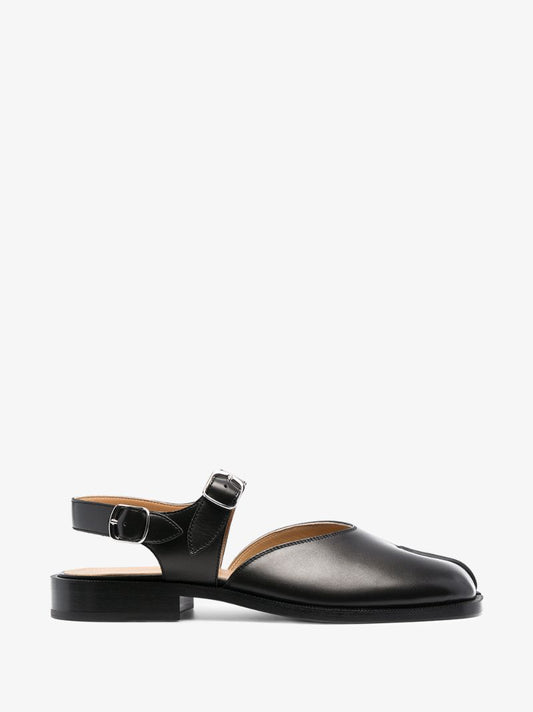 Black Tabi Leather Sandals