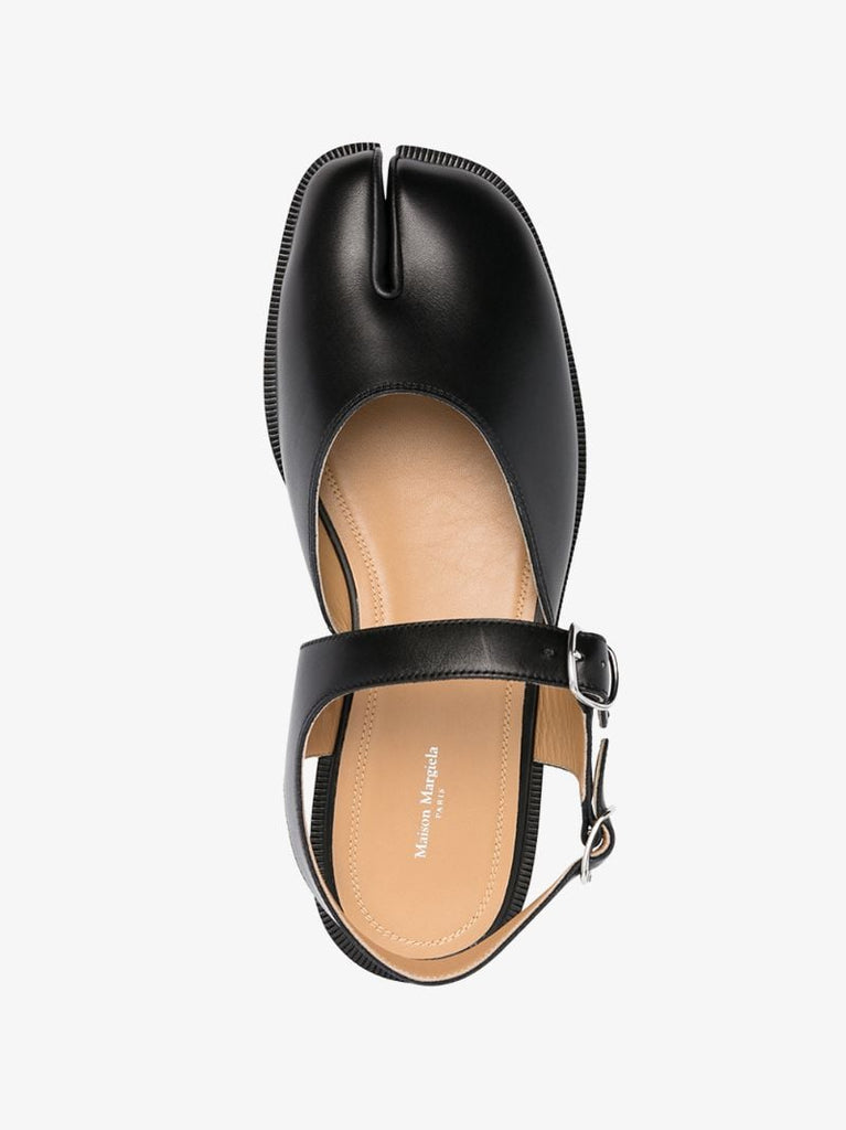 Black Tabi Leather Sandals