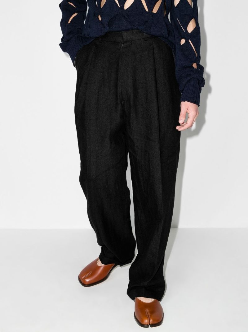 Herringbone Linen Trousers
