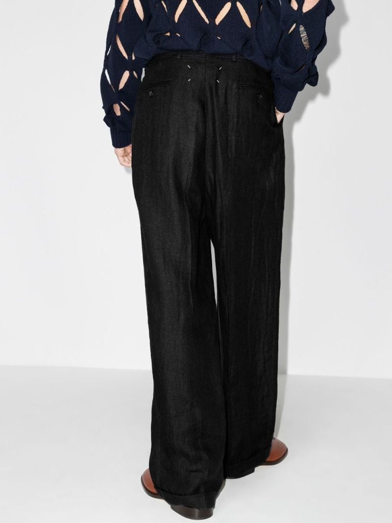 Herringbone Linen Trousers