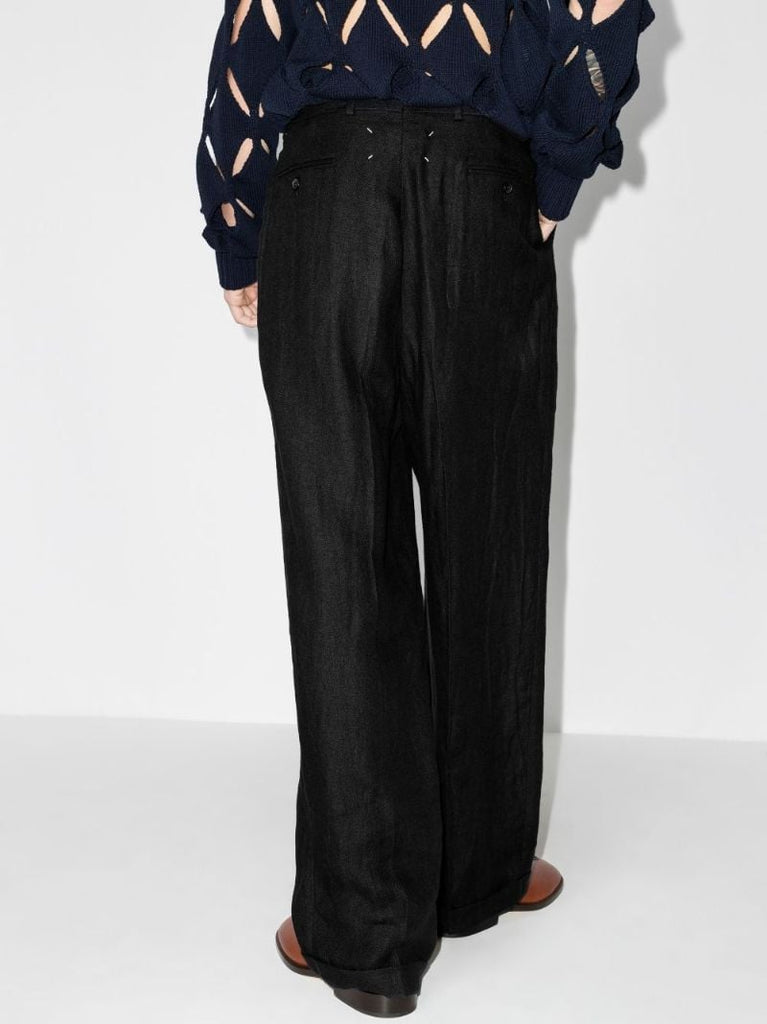 Herringbone Linen Trousers