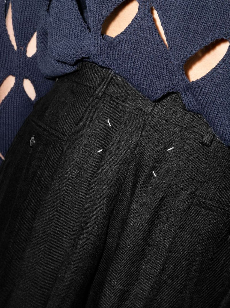 Herringbone Linen Trousers