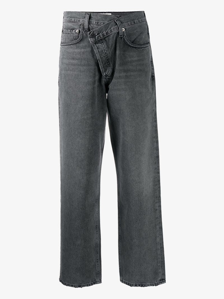 Criss Cross Straight Leg Jeans