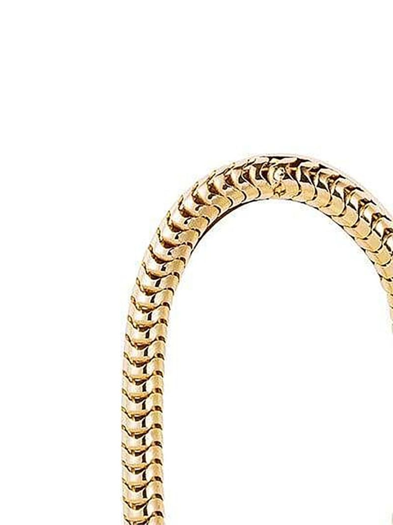 18k Yellow Gold Single Chain Small Drop Earrings