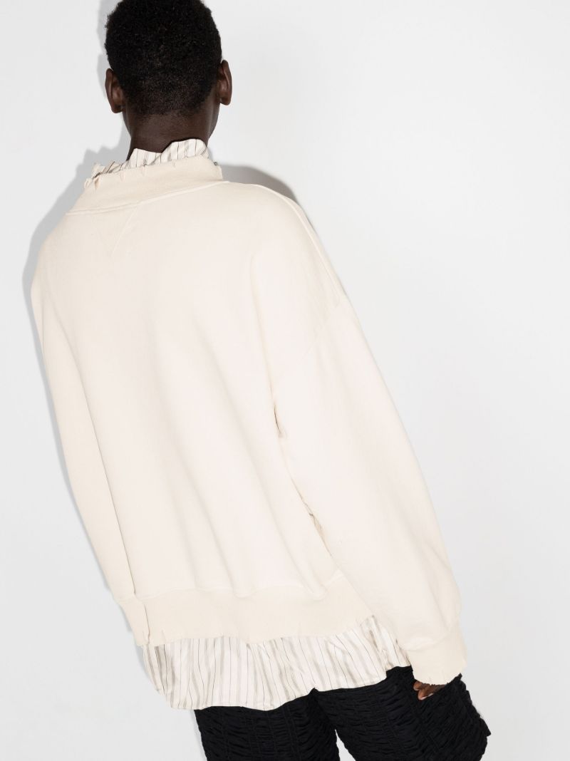 Layered Shirt Sweatshirt