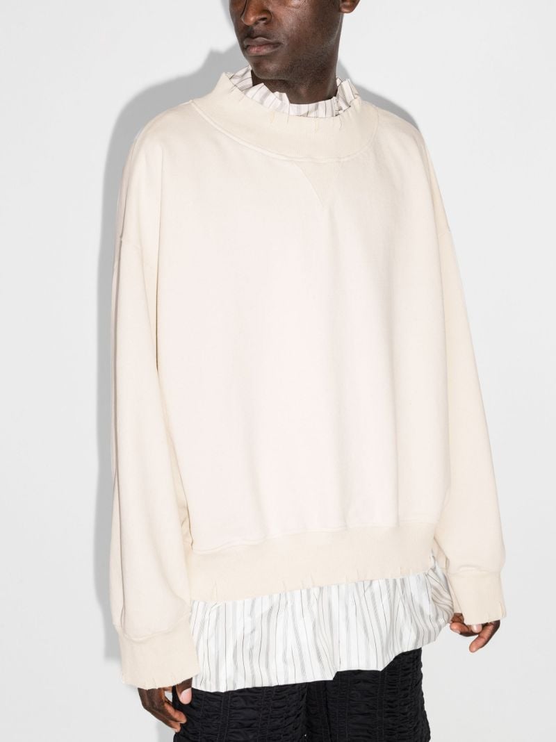 Layered Shirt Sweatshirt