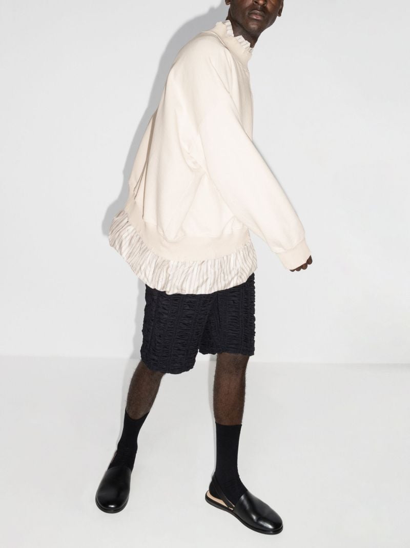 Layered Shirt Sweatshirt