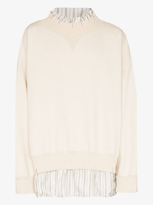 Layered Shirt Sweatshirt