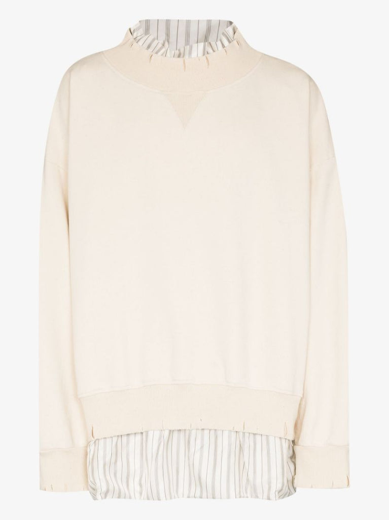 Layered Shirt Sweatshirt