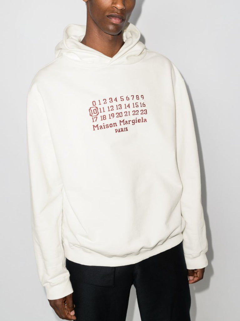 Embroidered Logo Cotton Hoodie