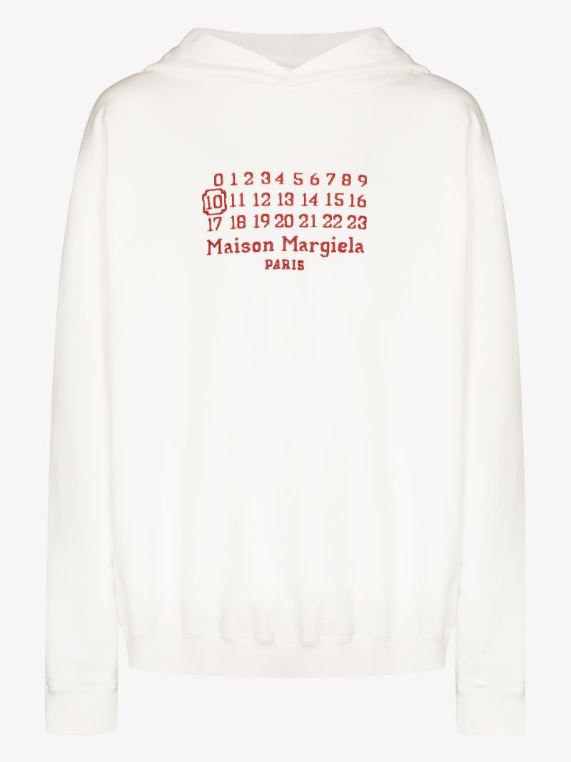 Embroidered Logo Cotton Hoodie