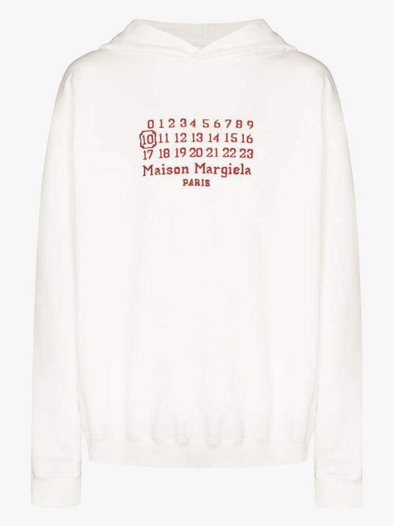 Embroidered Logo Cotton Hoodie