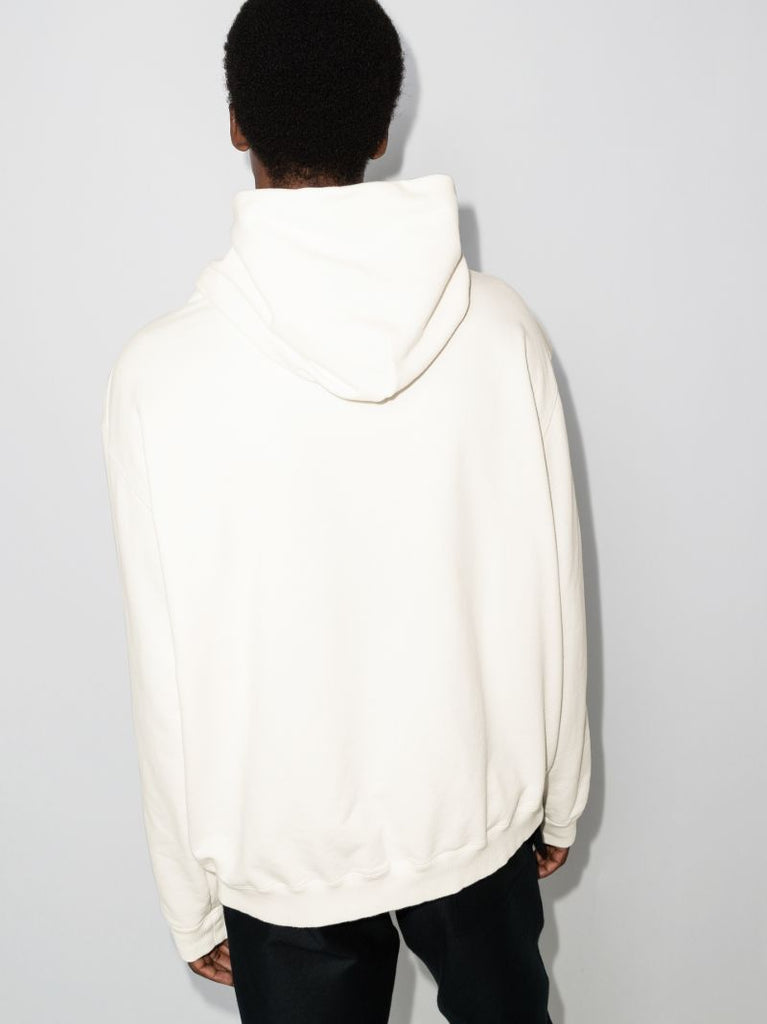 Embroidered Logo Cotton Hoodie