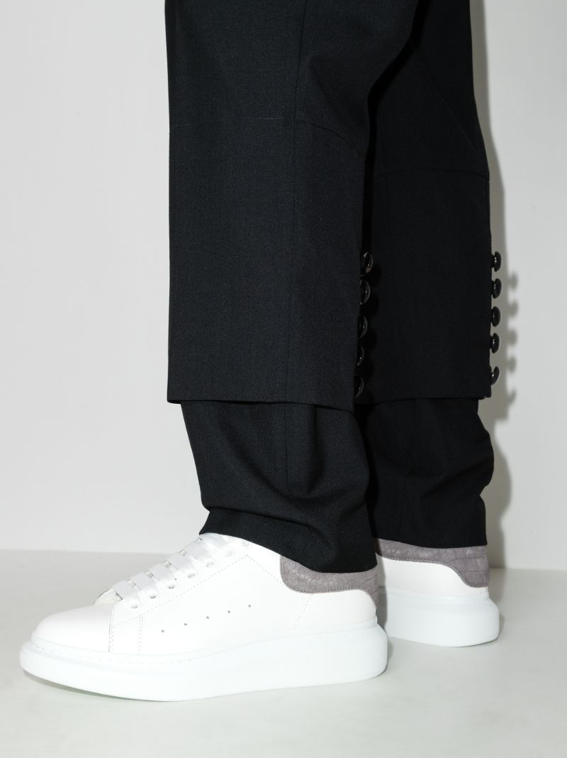 White and Grey Oversized Sneakers