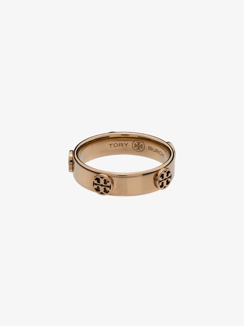 Rose Gold Tone T-logo Ring