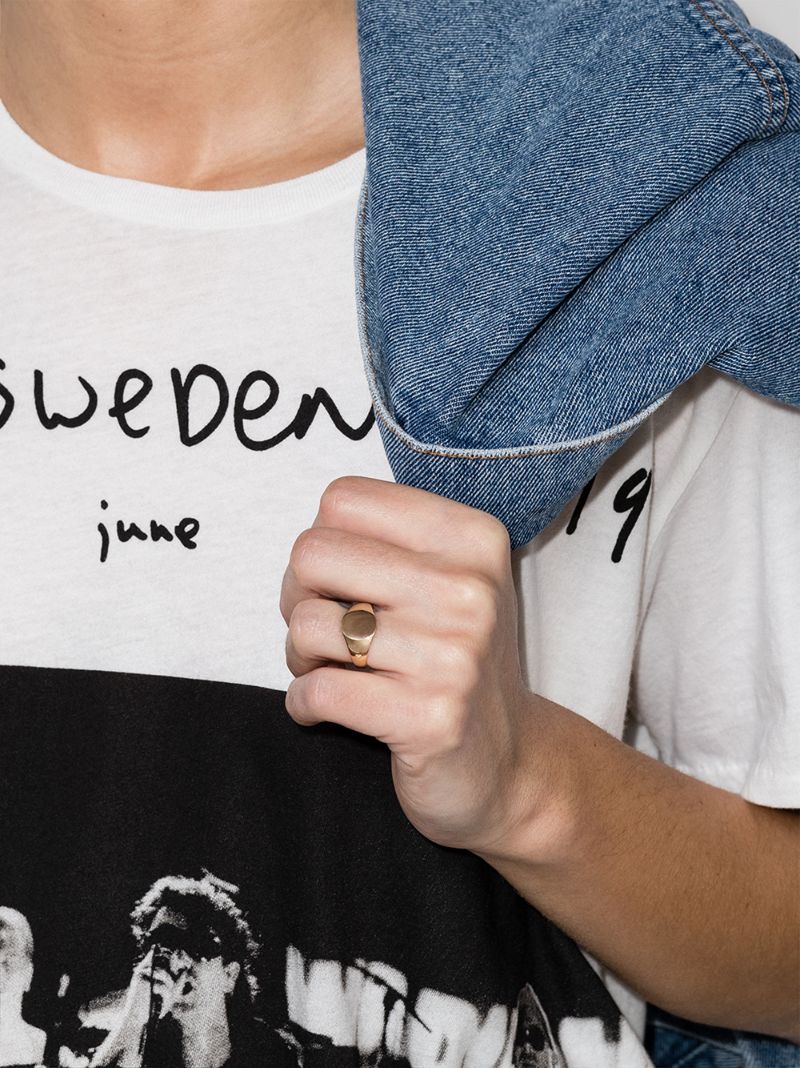 9k Yellow Gold Mini Oval Ring