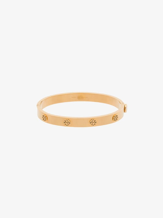 Gold Tone Miller Hinge Stud Bangle