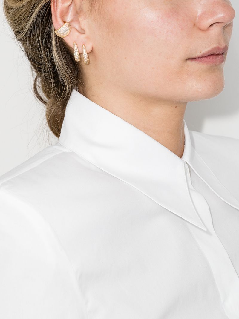 Gold-plated Liz Crystal Hoop Earrings