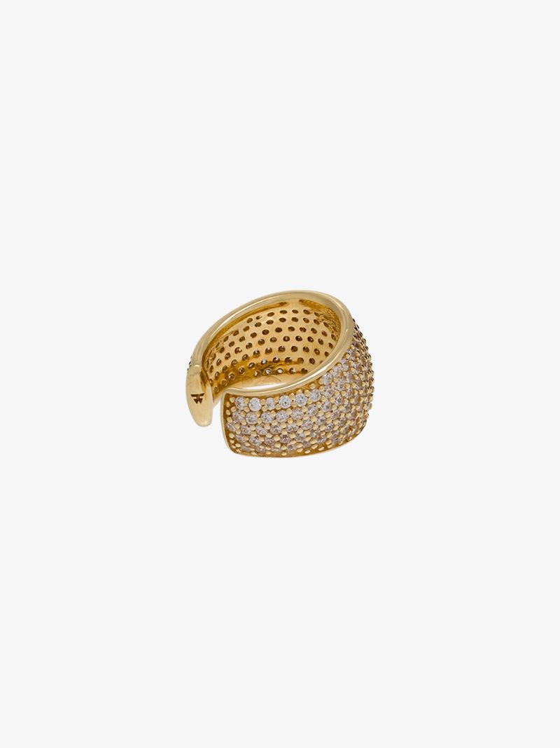 Gold-plated Liz Crystal Ear Cuff