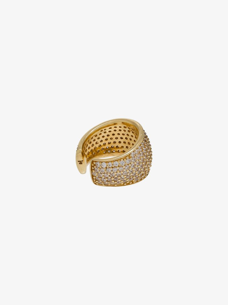 Gold-plated Liz Crystal Ear Cuff
